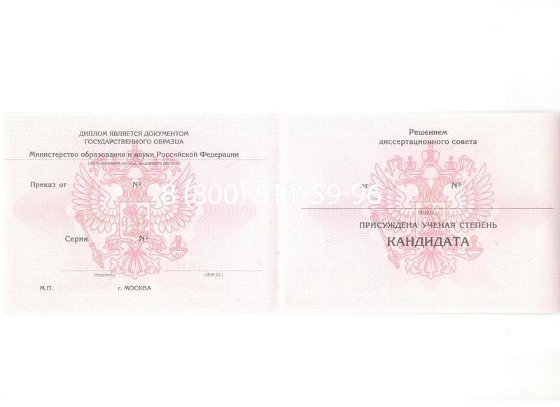 Купить Диплом кандидата наук 2010 в Артёме