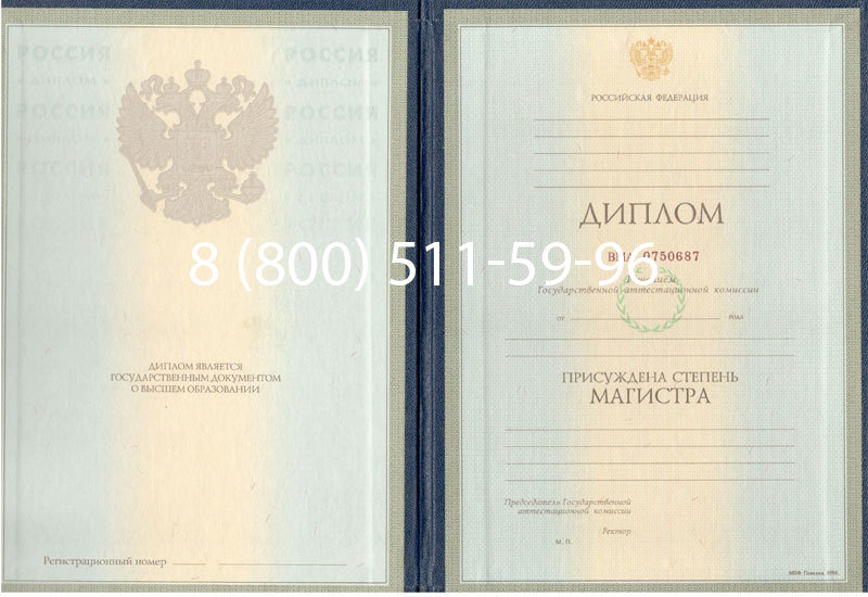 Купить Диплом магистра 1997-2002 годов в Артёме